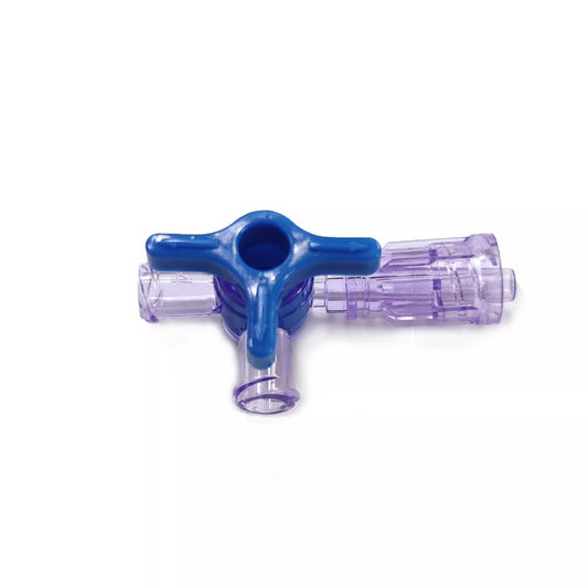 100/pk 3-Way Luer Stopcock with Luer Connections Sterile