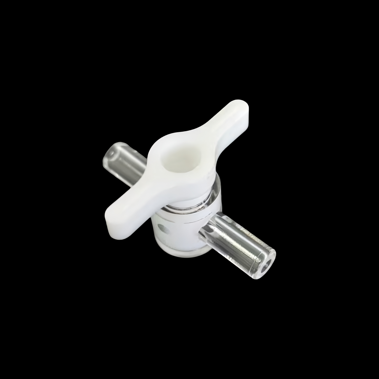 2-Way Slip Stopcock Valve-Short for Medical Labs -Plastic, Leak-Proof