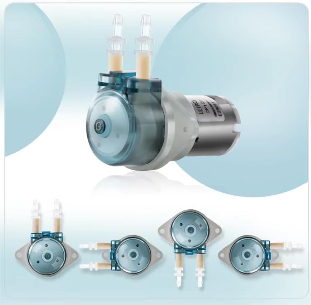 CP1 Mini Peristaltic Pump 12v 24v with DC Motor, Small Liquid Dosing Pump with Pharmed BPT or Silicon Tube