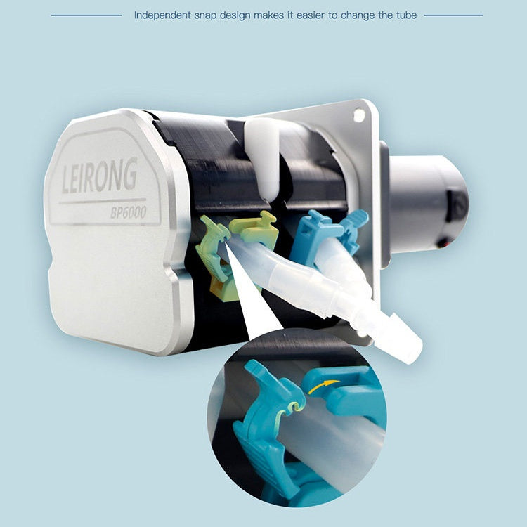 BP6000 High-Flow Peristaltic Pump - 1.8-6.1L/min Low Pulsation High Precision for Lab / Milk Tea Machine