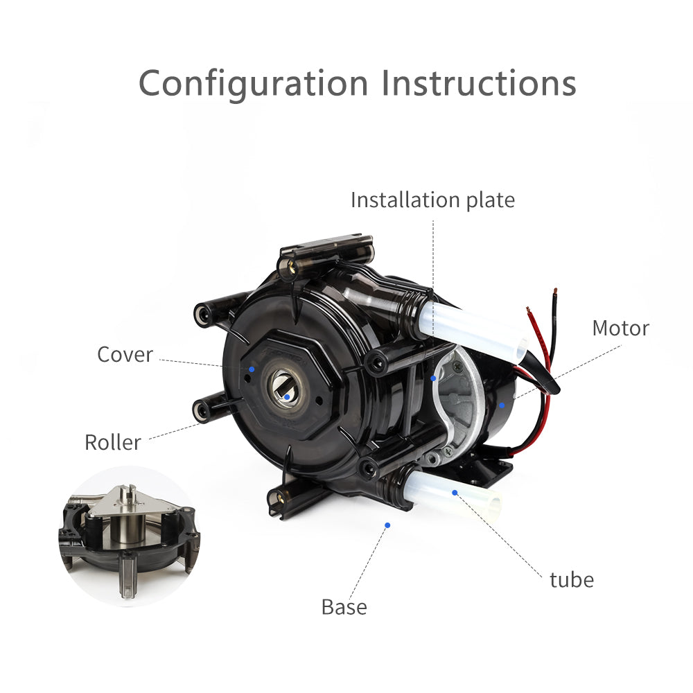 BZ1203 Large Flow Peristaltic Pump 19.4L/min - Dual Heads Industrial
