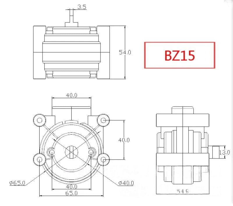 BZ25 /BZ15/SN15 /SN25 Peristaltic Pump Head with Pharmed BPT tubing