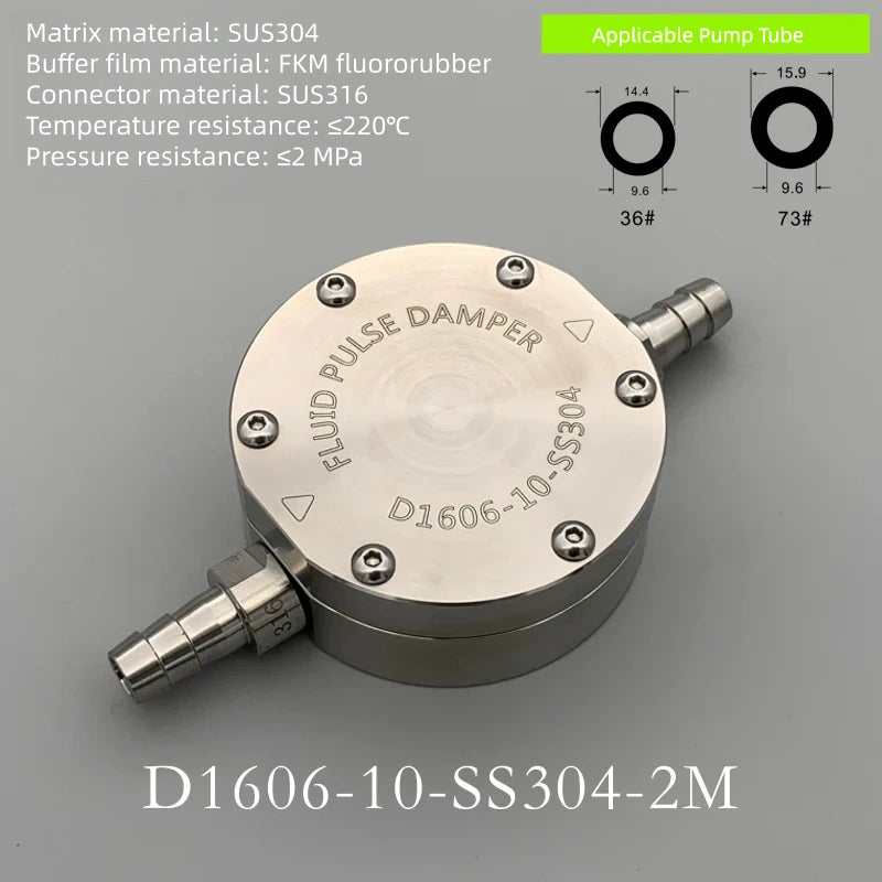 D1606-10 Three-Wing Pulsation Dampener for Peristaltic Pumps