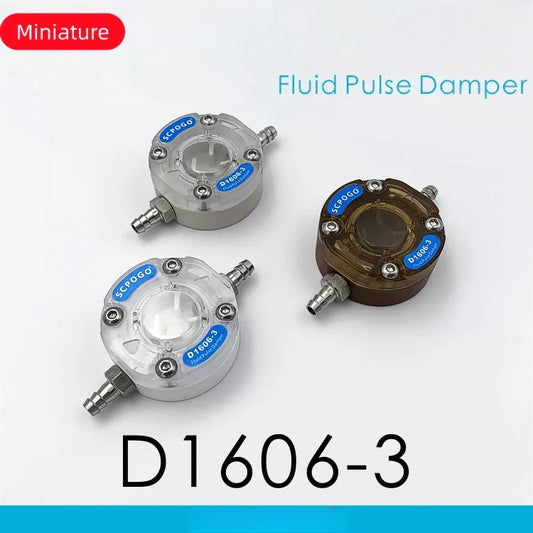 D1606-3 Micro Fluid Pulse Damper Liquid Pulsation Dampener Peristaltic Pump Buffer Rectifier for Tube 13# 14# 19# 16# 15#