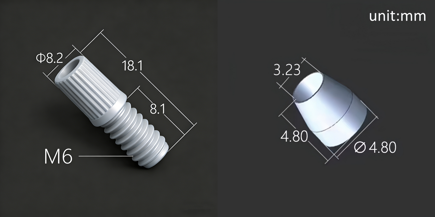 Flangeless Fittings Two-Piece Set (Nut + Ferrule) for HPLC & Chromatography – Leak-Proof Lab Connectors