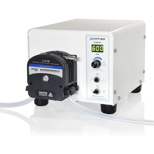 LK15-BT600M 4 Rotors Peristaltic Pump, High Precision Metering Pump, Stepper Motor Driving Peristaltic Pump