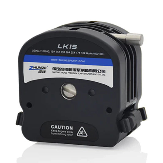 LK15 OEM Peristaltic Pump Head Accurate High Flow Compatible Tubing 13#、14#、19#、16#、25#、17#、18#