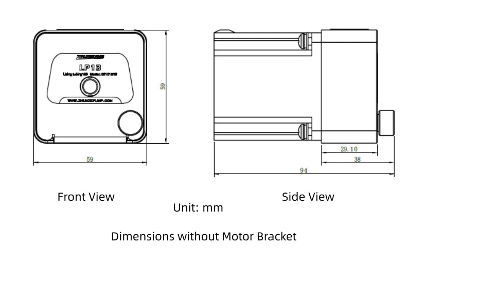 LP13 Peristaltic Pump with Stepper Motor, Microliter Metering Research Filling 100 μL