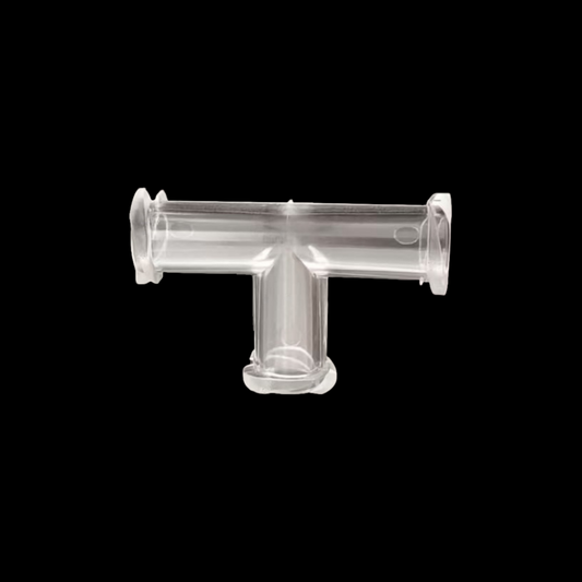 Plastic Double Female Luer Thread T/Y Shaped Tee Adapter – Female Luer to Luer Lock Syringe Connector