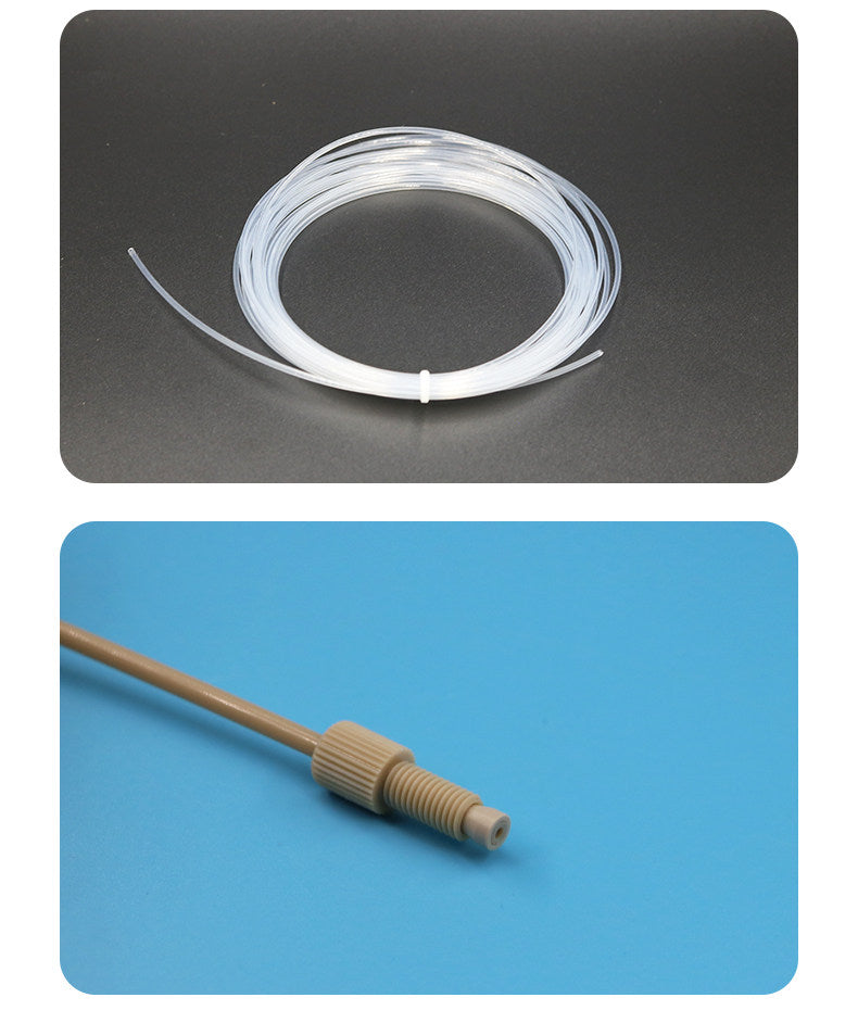 Tubo COD PEEK Tubo Rígido de Teflón Resistente a la Corrosión Conexión Rápida 1 metro