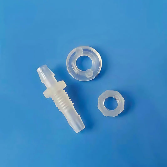 100/pk Reducing Barbed Bulkhead Fittings Thread 1/4-28UNF Panel Mouting Bulkhead Fittings Barb 1.6 2.4 3.2 4.0mm