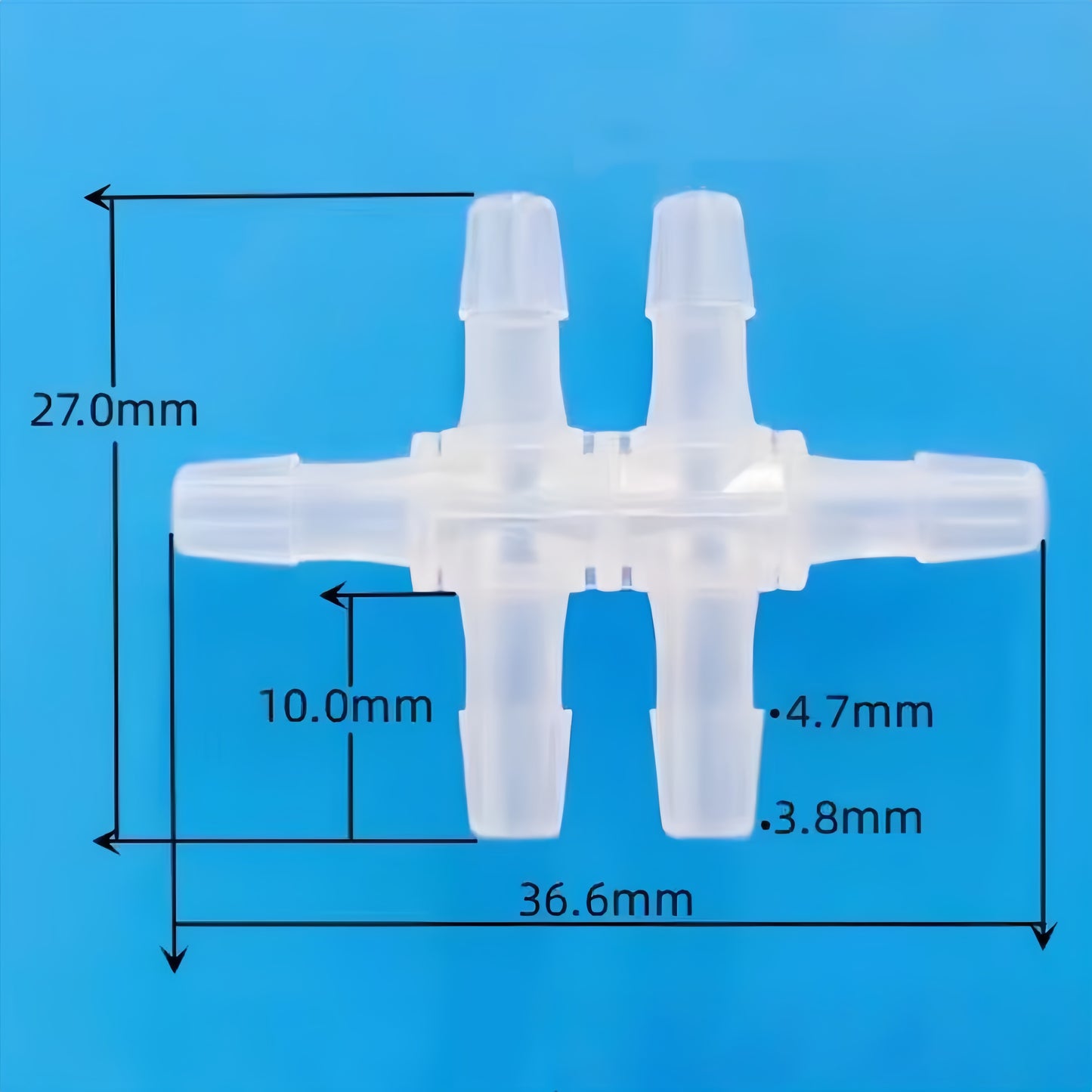 Multi Way F Four, Five,Six,Ten Ports Barb Fittings, Plastic Barbed Connectors 1.6mm 2.4mm 4.mm 4.8mm 5.6mm 6.4mm 8mm