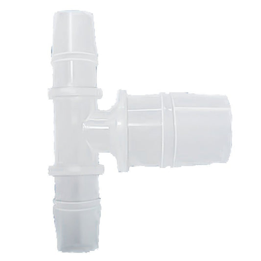 100 pk Barb Tee 3-Way Adapter, Reducing Tee Hose Connectors, Plastic