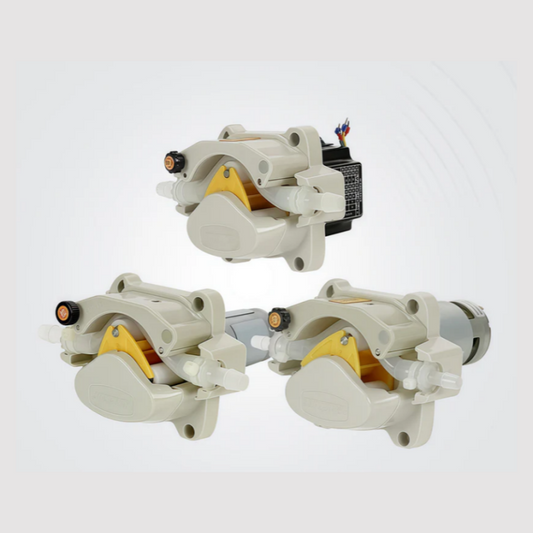 Bomba peristáltica de CC/paso a paso de gran caudal de grado alimenticio 603Z de 24 V para tubos de silicona para líquidos viscosos, reemplazo rápido