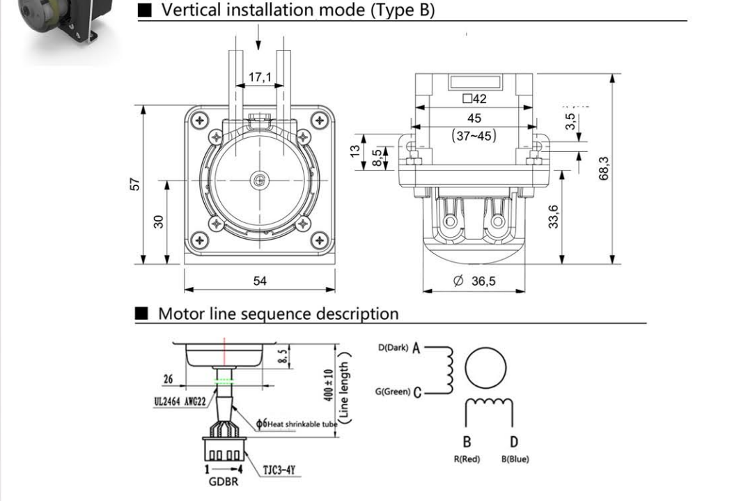 BP200 Stepping Motor Micro Peristaltic Pump - High Precision Water Pump
