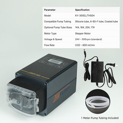 KY-300EL (OLED) High-Precision Peristaltic Pump | 0~300 RPM Stepper Motor Drive
