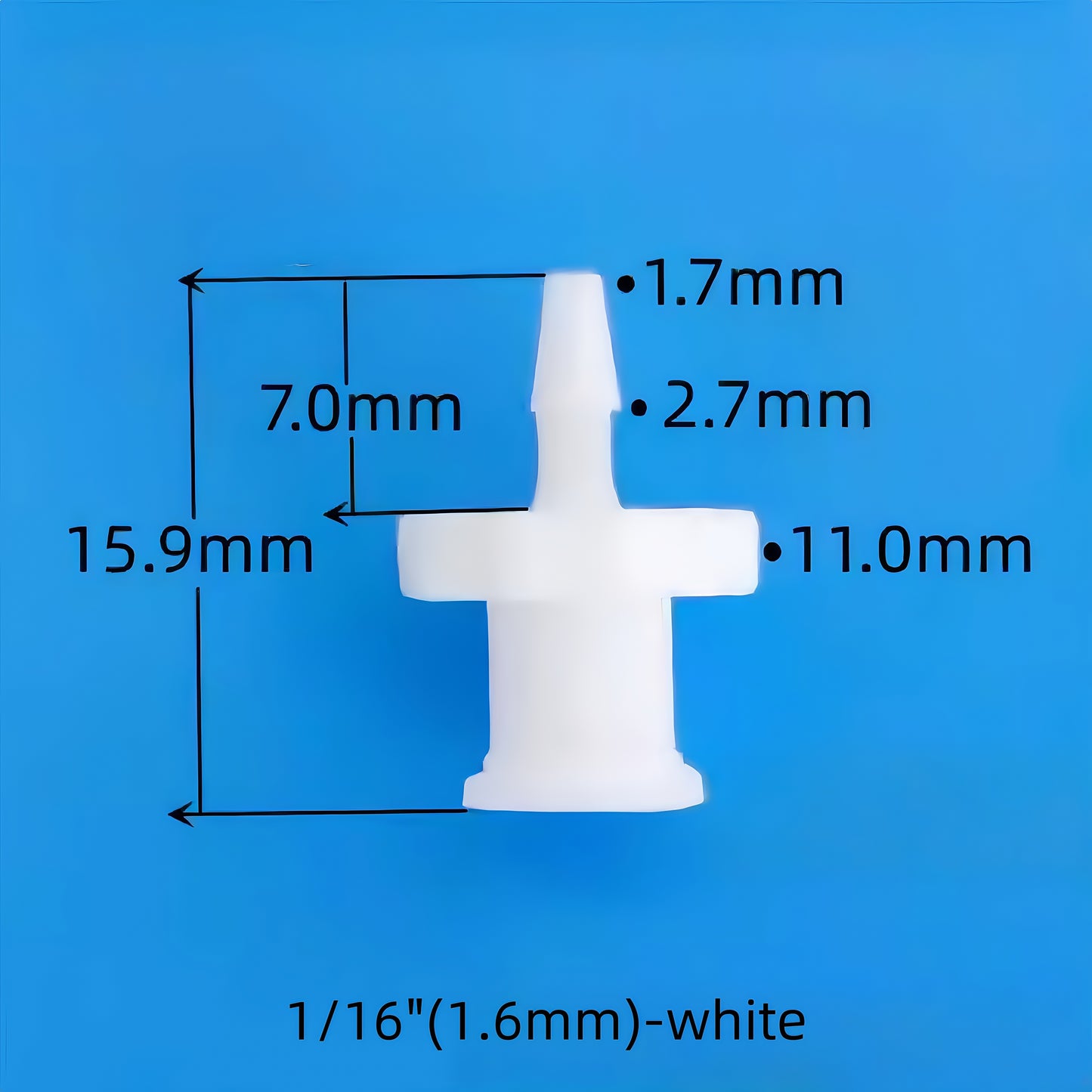 Female Luer Plastic Hose Barb Lock Connector Durable Medical Grade