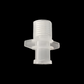 Female Luer Connector — Food-Grade PP, 1/4-28UNF Female Thread