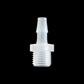 1/4G Male Thread Barbed Connector for Medical and Food Applications, Food-Grade PP, Leak-Free and Durable