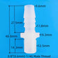 1/4G Male Thread Barbed Connector for Medical and Food Applications, Food-Grade PP, Leak-Free and Durable