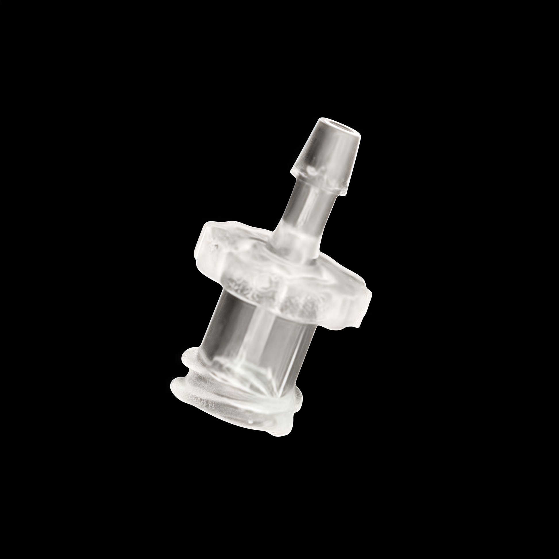 PC Female Luer Lock to Hose Barb Fitting - Transparent Polycarbonate Medical Connector, Leak-Proof, Food-Grade, 2.4mm to 6.4mm ID

