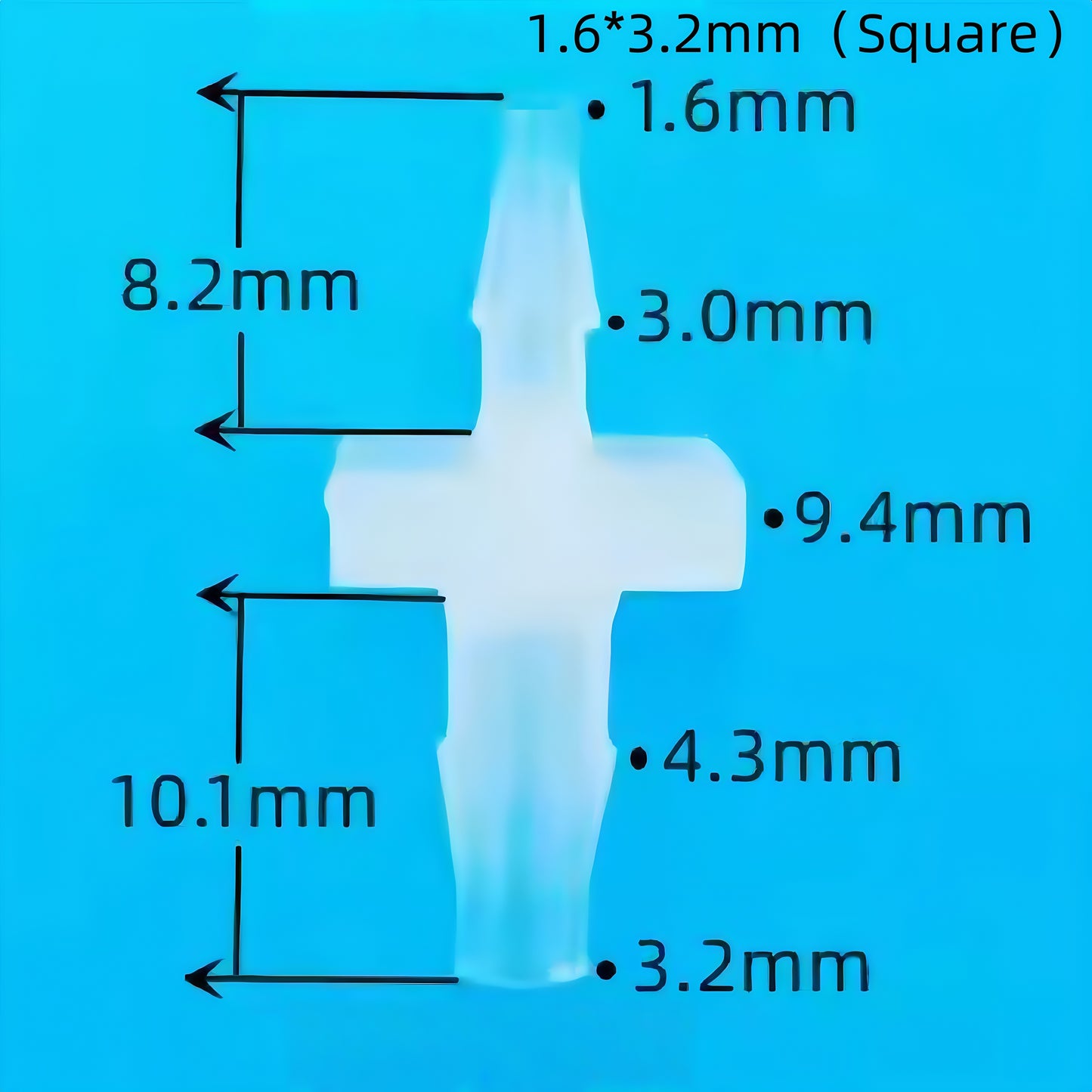 Reducer Tube Connectors Barb Fittings – Food‑Grade PP Plastic