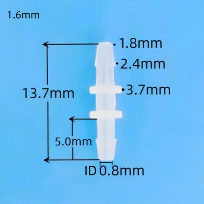 Equal Barb Hose Fittings – Food Grade Plastic Tube Connectors (PP)