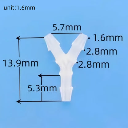 Premium PP Y‑Type Y Barb Connector | Heat & Chemical Resistant