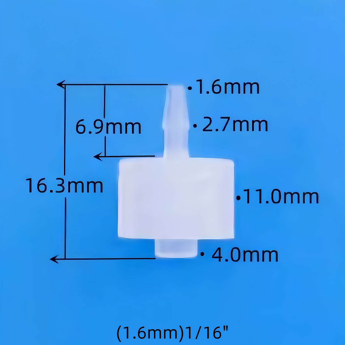 High-Purity Male Luer Barb Connector — Food-Grade PP, Leak-Resistant