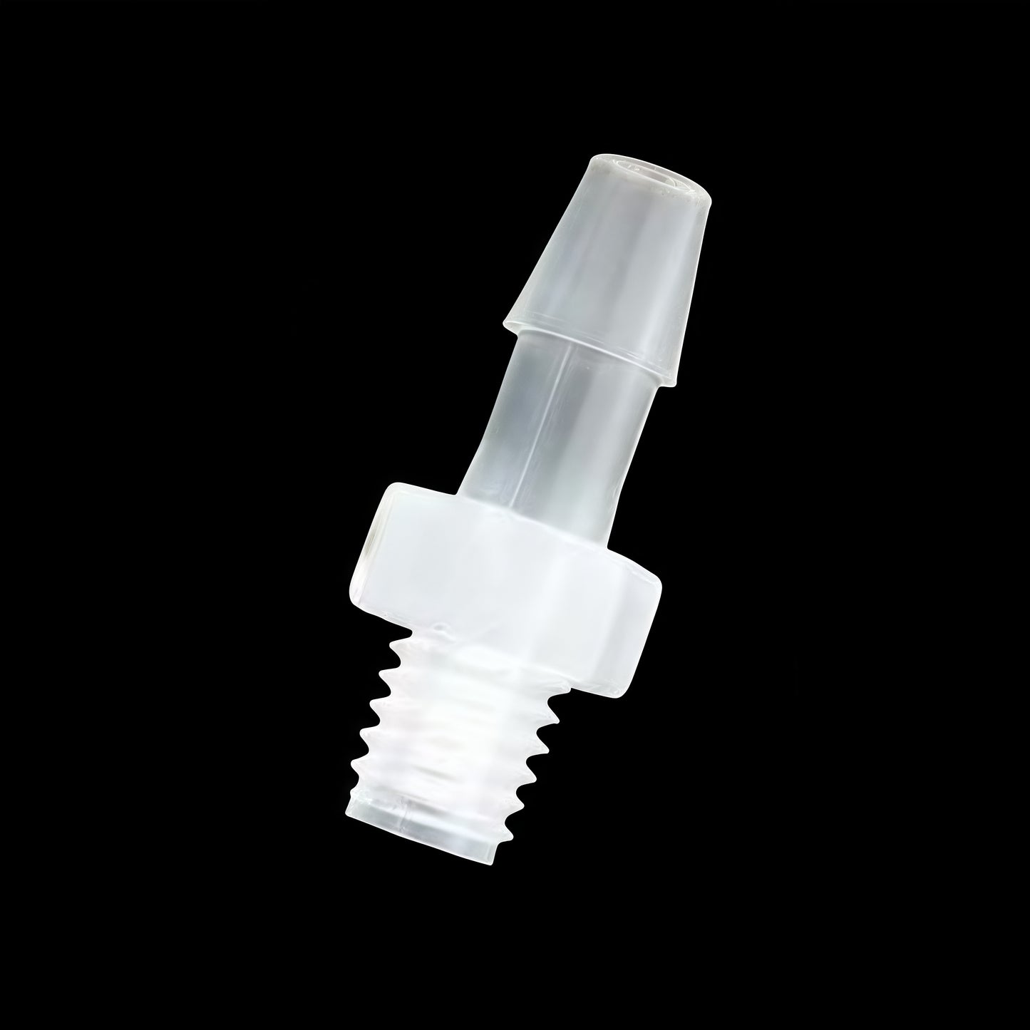 10-32UNF Male Thread Straight Connector | Food Grade PP Micro Hose Fitting