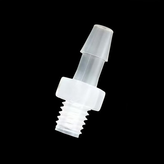 10-32 UNF Male Thread Straight Hose Barb Connector - Food Grade PP Micro Fitting
