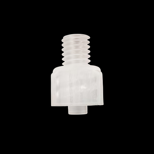 1/4-28 UNF Male Threaded to Male Luer Lock Fitting - Food-Grade PP Connector
