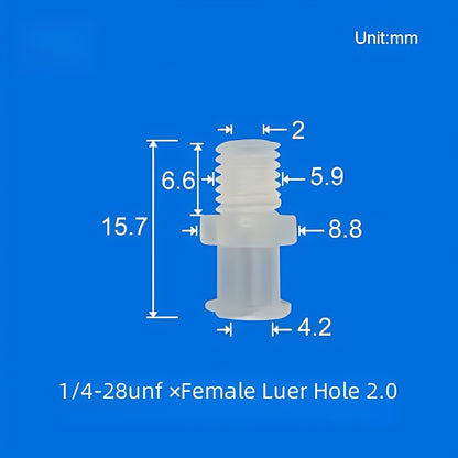 Female × Female Luer Lock Fittings,Male × Male Luer Lock Tube Connector ,PP