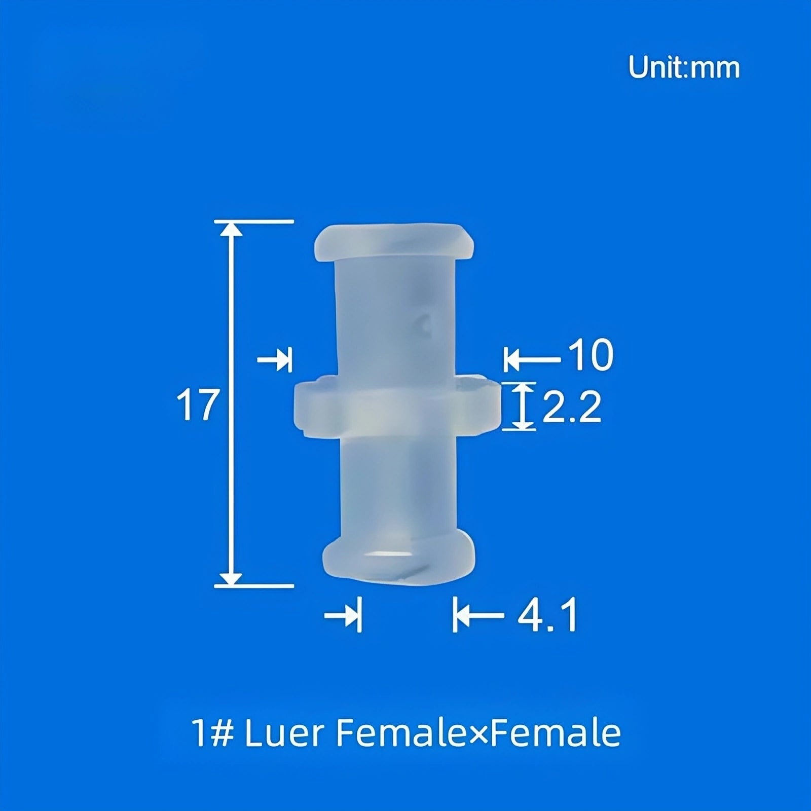 Female x Female Luer Lock Fitting PP - Leak-Free Low Pressure Fluid Transfer
