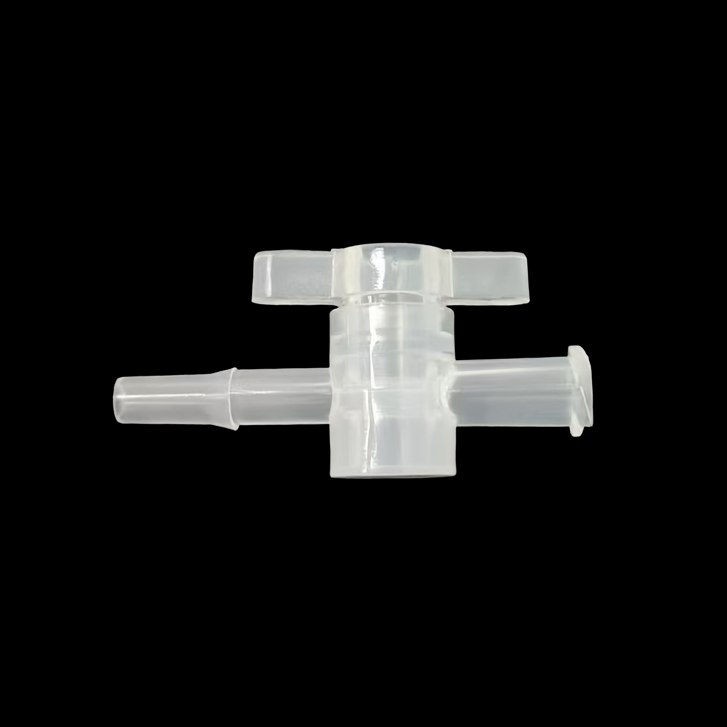 2-Way Stopcock for Female Luer Lock to Barbed: Medical Polypropylene Valve for Precise Fluid Control