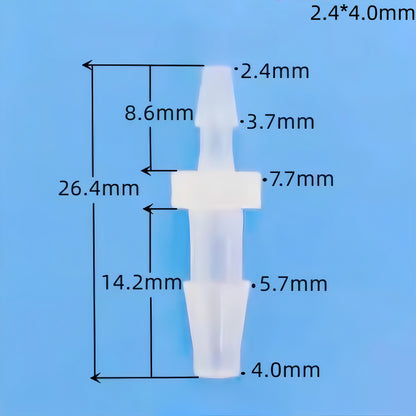 Reducer Tube Connectors Barb Fittings – Food‑Grade PP Plastic