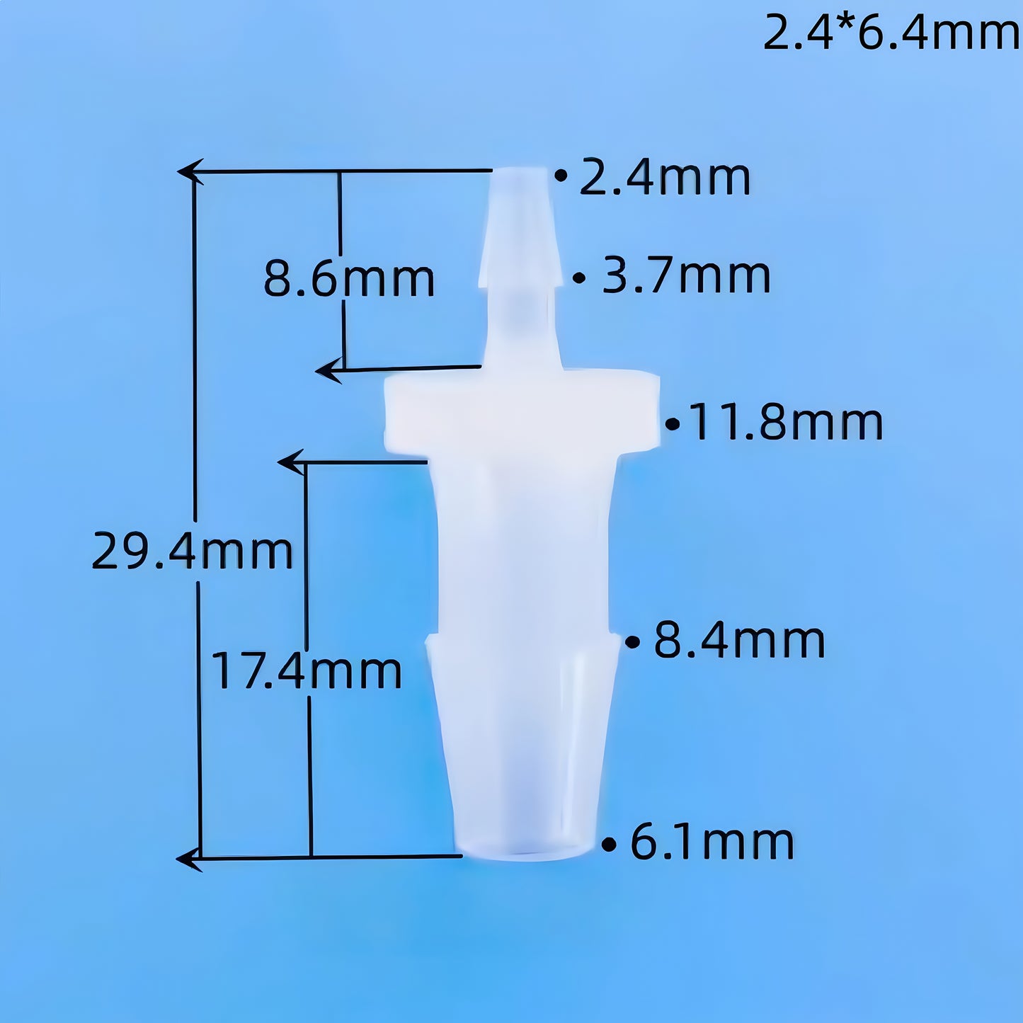 Reducer Tube Connectors Barb Fittings – Food‑Grade PP Plastic