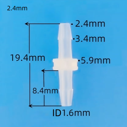Equal Barb Hose Fittings – Food Grade Plastic Tube Connectors (PP)