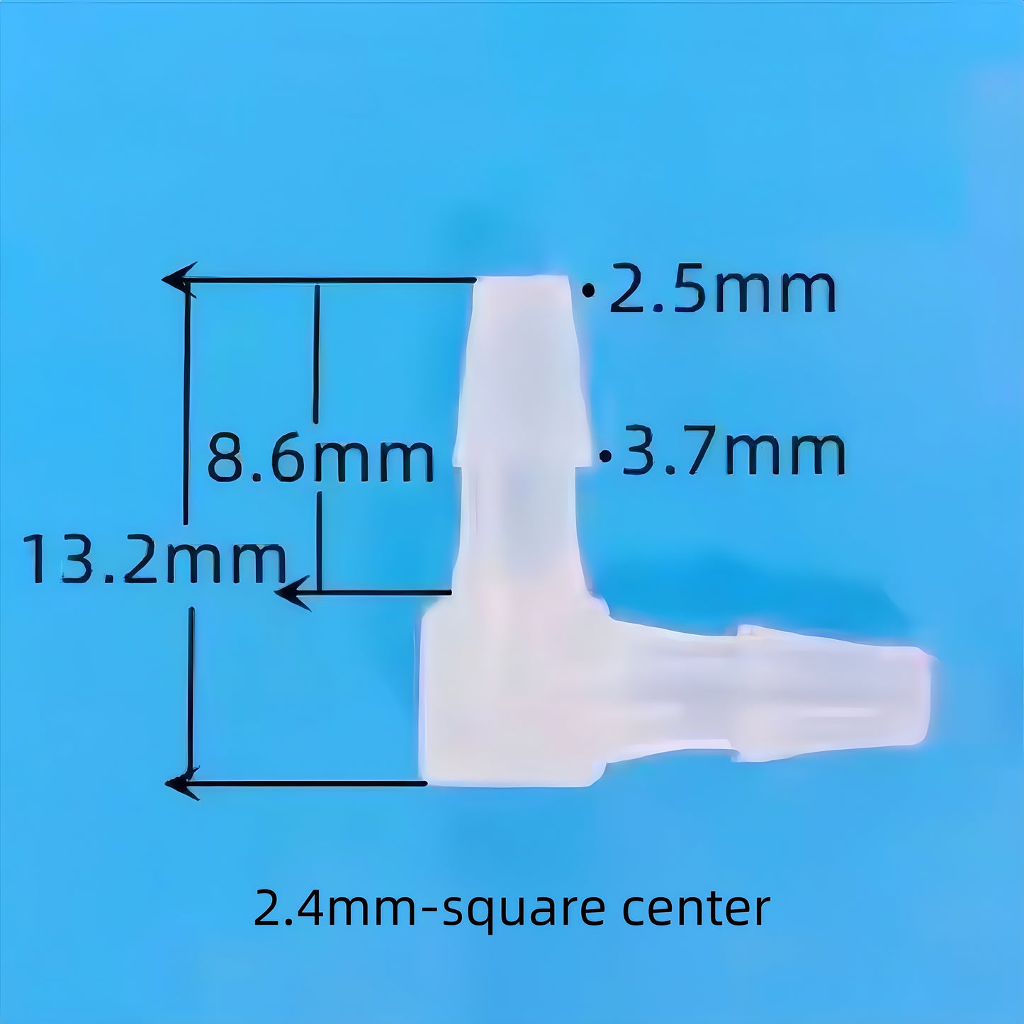 Food-Grade PP L-Type Right Angle Connector | Medical & Lab Instruments