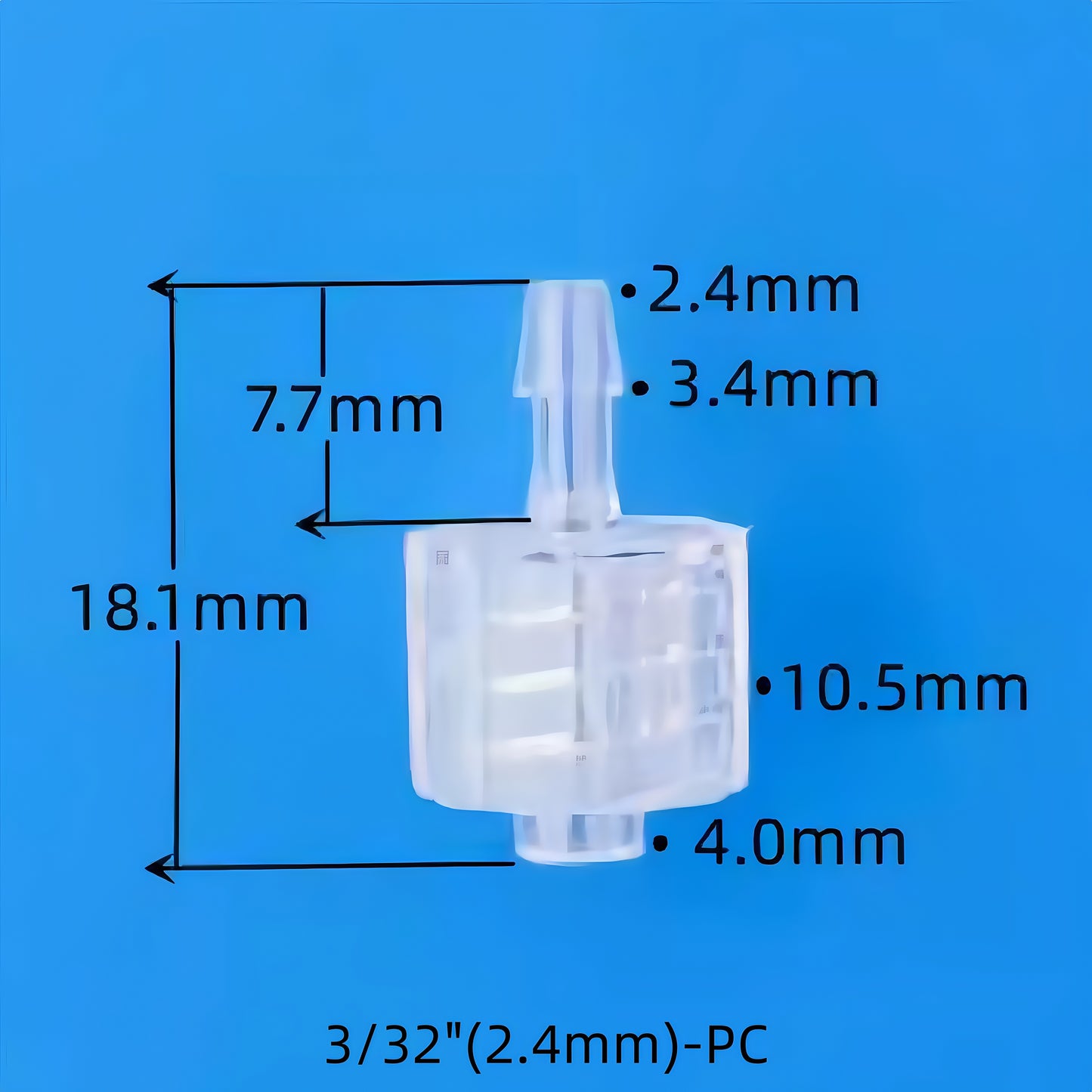 Male Luer PC Barb Lock Connector – High Temperature Resistant, Secure, Leak-Free Tube Fitting for Medical and Industrial Use