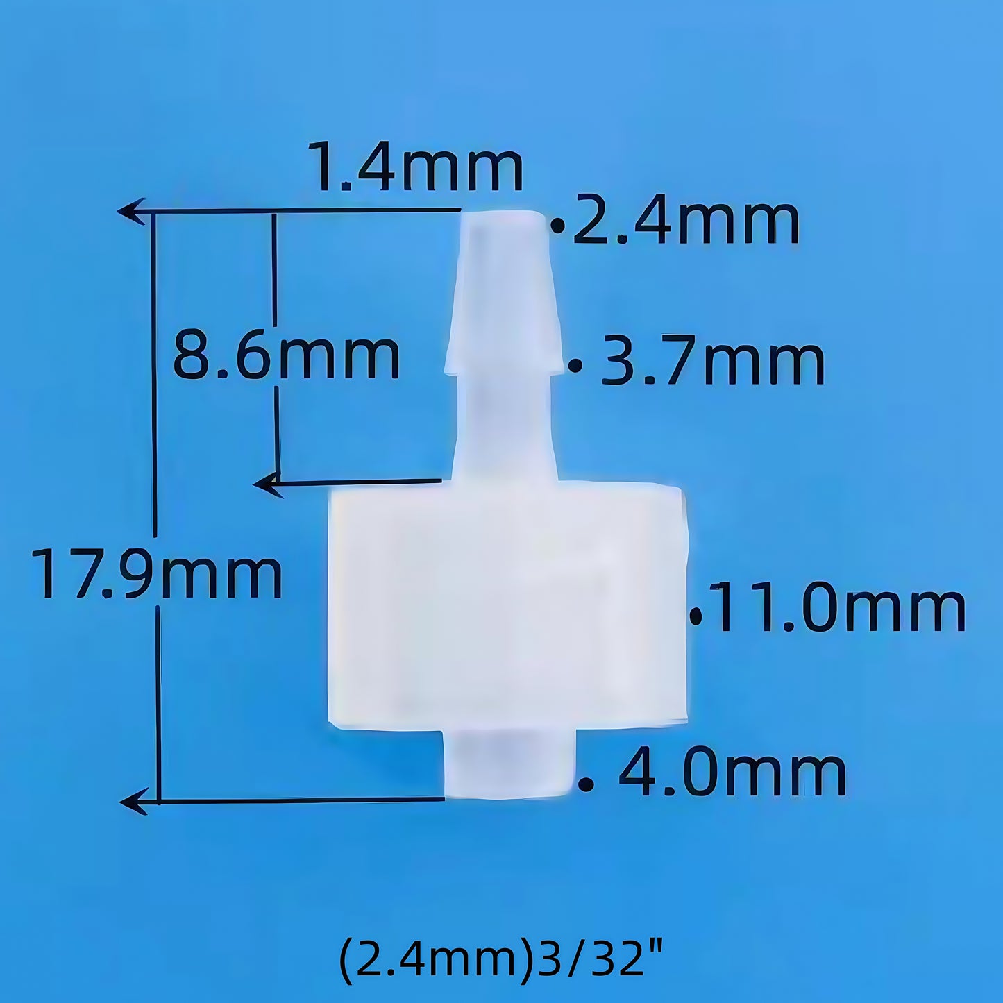 High-Purity Male Luer Barb Connector — Food-Grade PP, Leak-Resistant