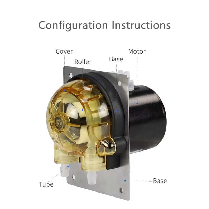 204KA Peristaltic Pump | High-Precision Dosing, Tool-Free Tube, Low Pulsation