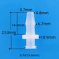 Female Luer Plastic Hose Barb Lock Connector Durable Medical Grade