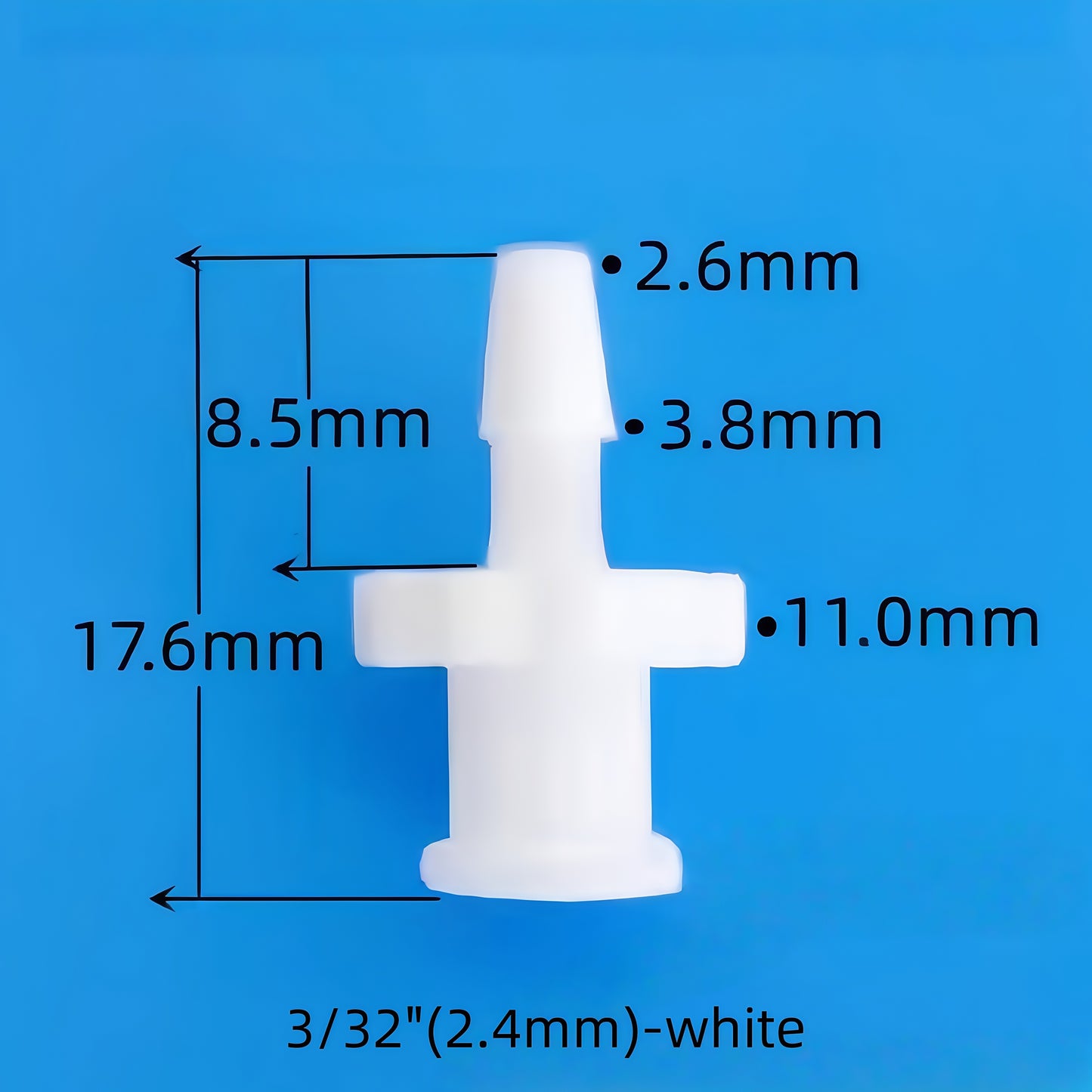 Female Luer Plastic Hose Barb Lock Connector Durable Medical Grade