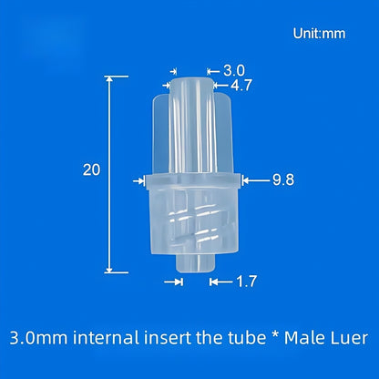 Luer Fittings ,Luer Lock Adapter Tubing Connection, Polycarbonate