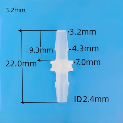 Equal Barb Hose Fittings – Food Grade Plastic Tube Connectors (PP)