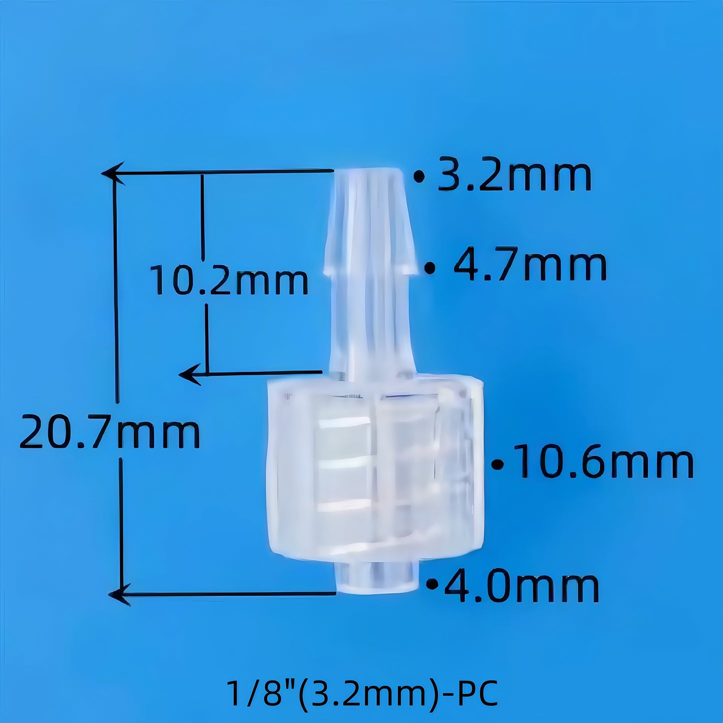 Male Luer PC Barb Lock Connector – High Temperature Resistant, Secure, Leak-Free Tube Fitting for Medical and Industrial Use