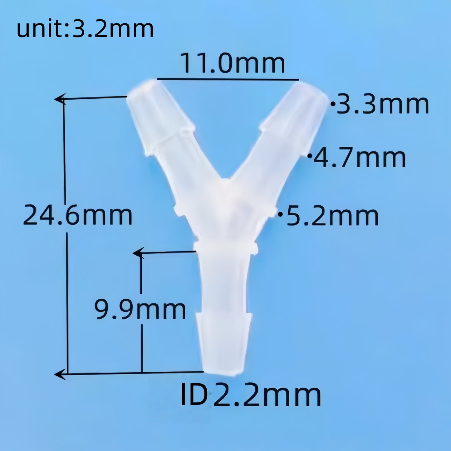Premium PP Y‑Type Y Barb Connector | Heat & Chemical Resistant