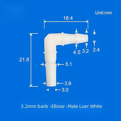 Managing Rotating Male Luer Fitting with Movable Swivel Luer Lock, PP，Slip (Rotating)