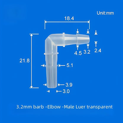 Managing Rotating Male Luer Fitting with Movable Swivel Luer Lock, PP，Slip (Rotating)